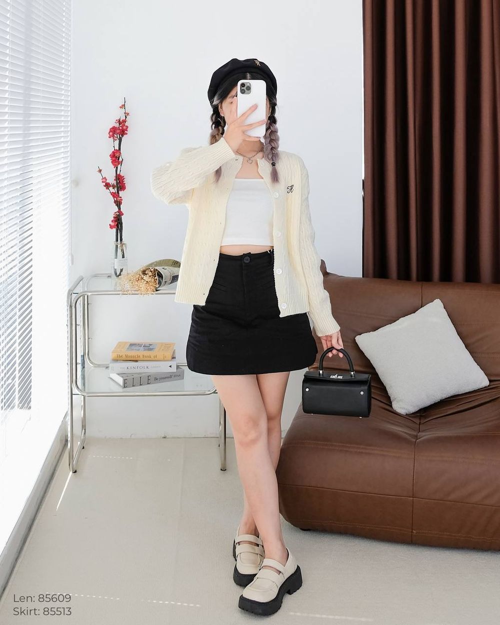 Cardigan - Áo len cardigan thêu H THE C.I.U