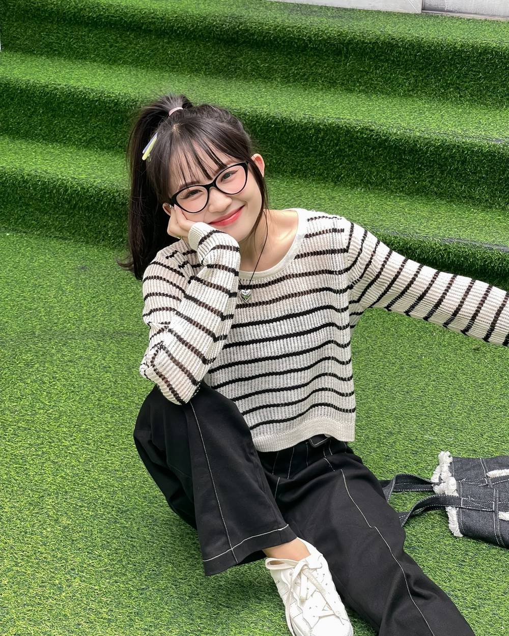 Áo len - Áo len lưới crop THE C.I.U