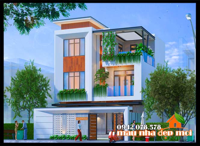 Biệt thự 3 tầng đẹp hiện đại 100m2