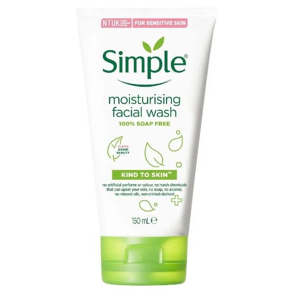 Sữa rửa mặt sử dụng cho da khô Simple Kind To Skin Moisturising Facial Wash